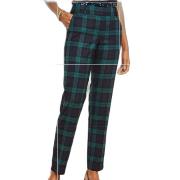 Talbots pants navy Hampshire high waist 16 w 1x 16w xl wool classic quiet luxury - Picture 1 of 9